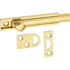 National Gallery Series 3 In. Polished Brass Door Surface Bolt Image 1
